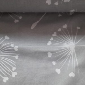 Bumbac satinat imprimeu inima